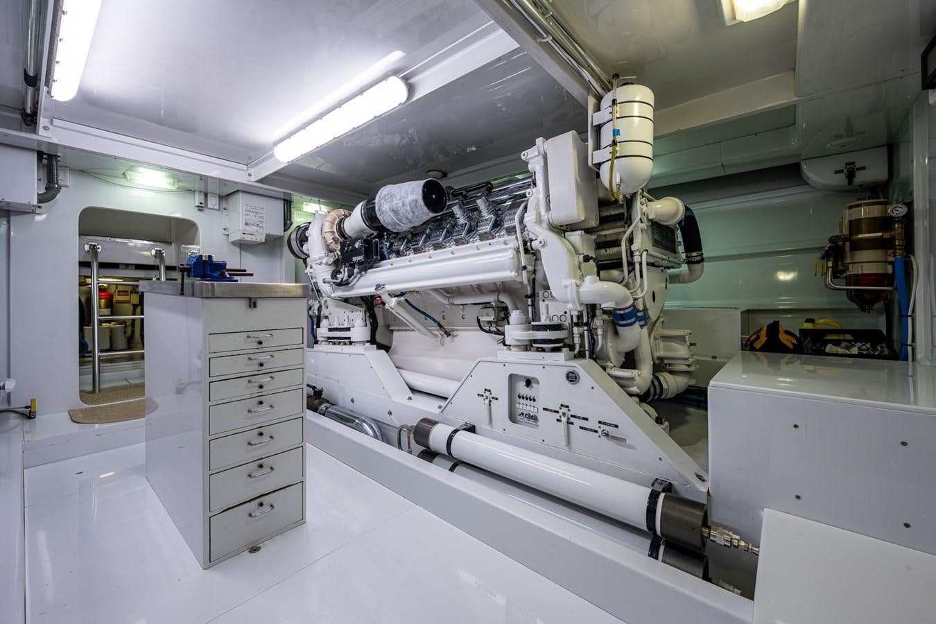 a room with machinery aboard DON TEO Yacht for Sale
