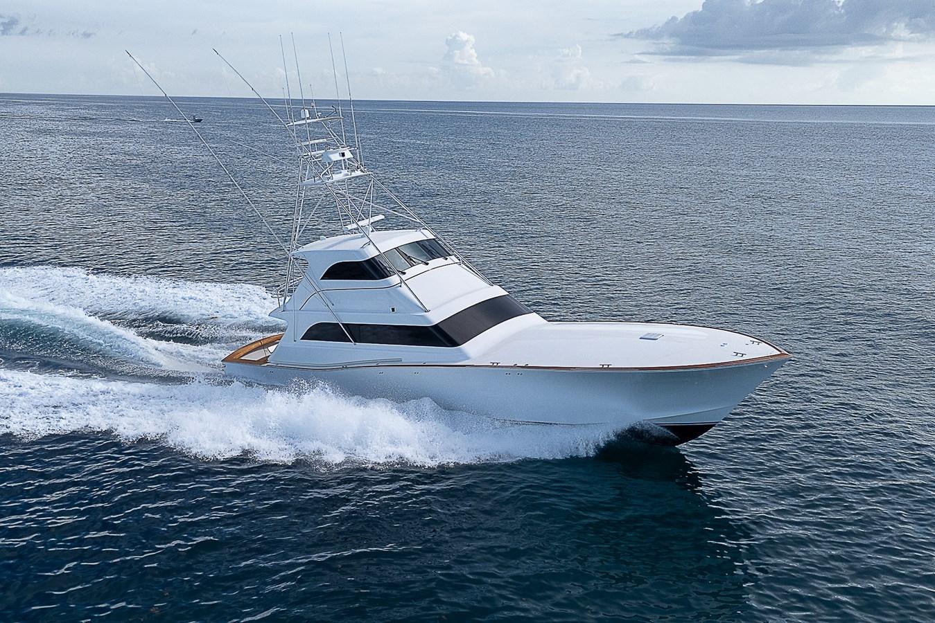 a white yacht in the water aboard DON TEO Yacht for Sale