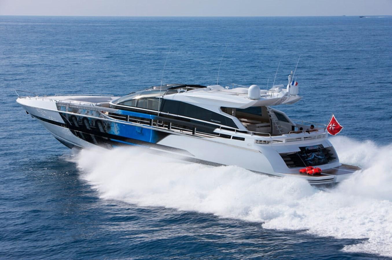 a boat on the water aboard BAIA 100 Yacht for Sale