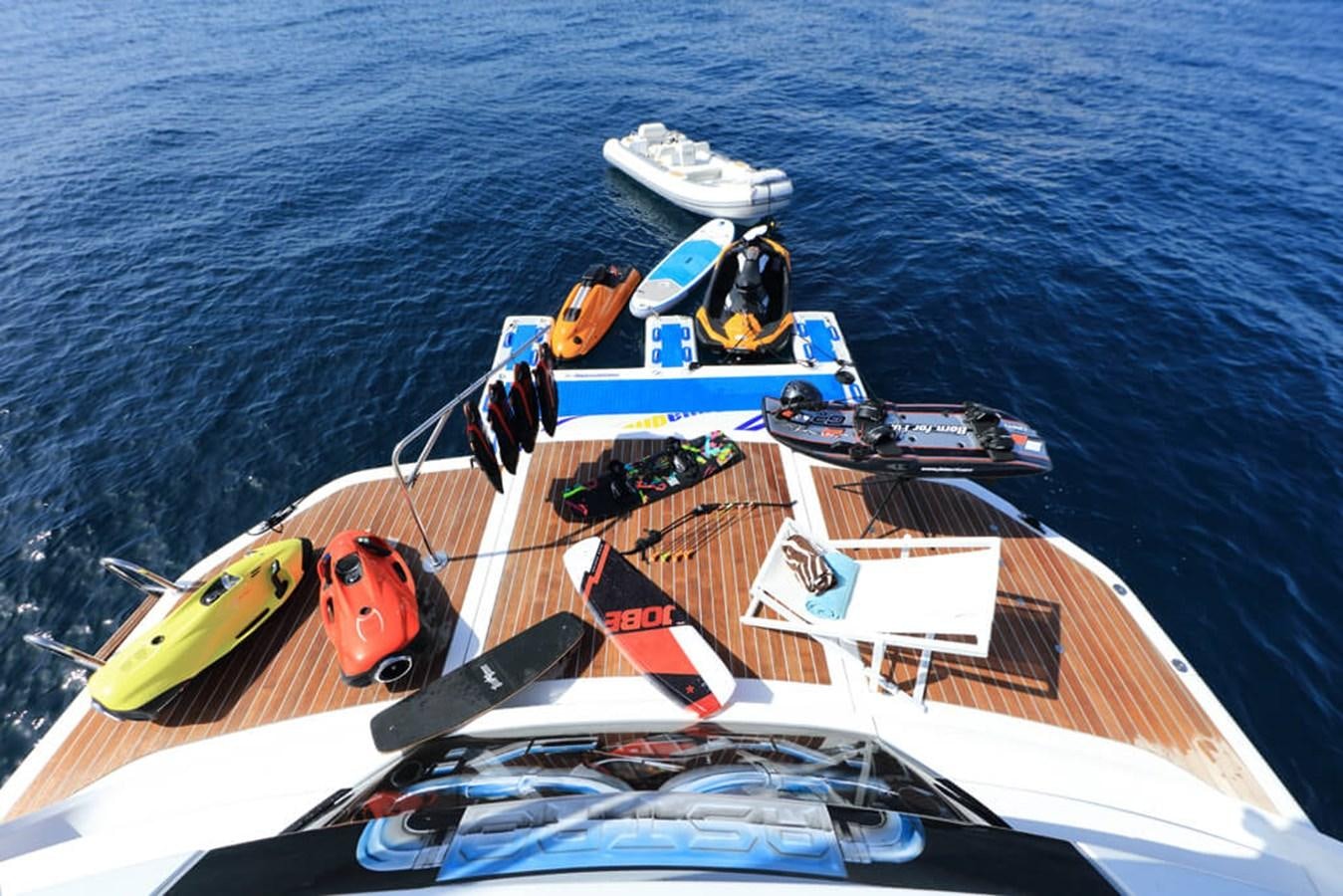 a boat on the water aboard BAIA 100 Yacht for Sale