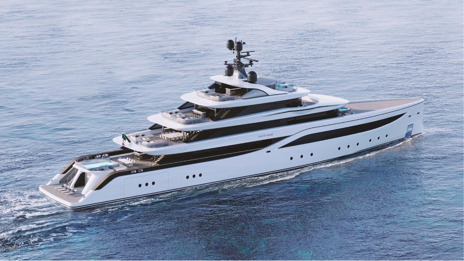 a white boat in the water aboard ESSENCE 77 Yacht for Sale