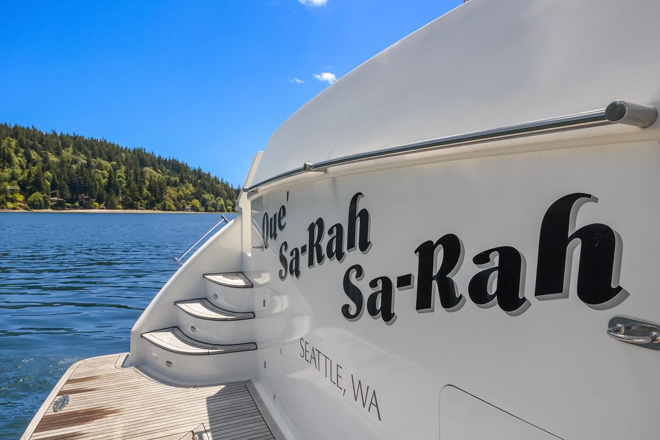 a boat on the water aboard QUE SA-RAH SA-RAH Yacht for Sale