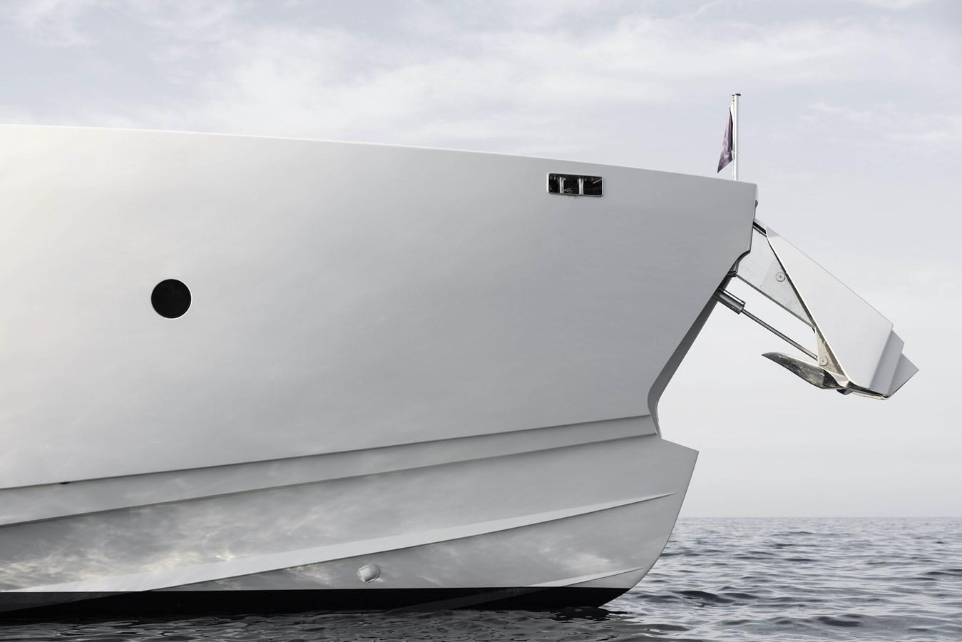 a large white ship in the water aboard ANMAX Yacht for Sale