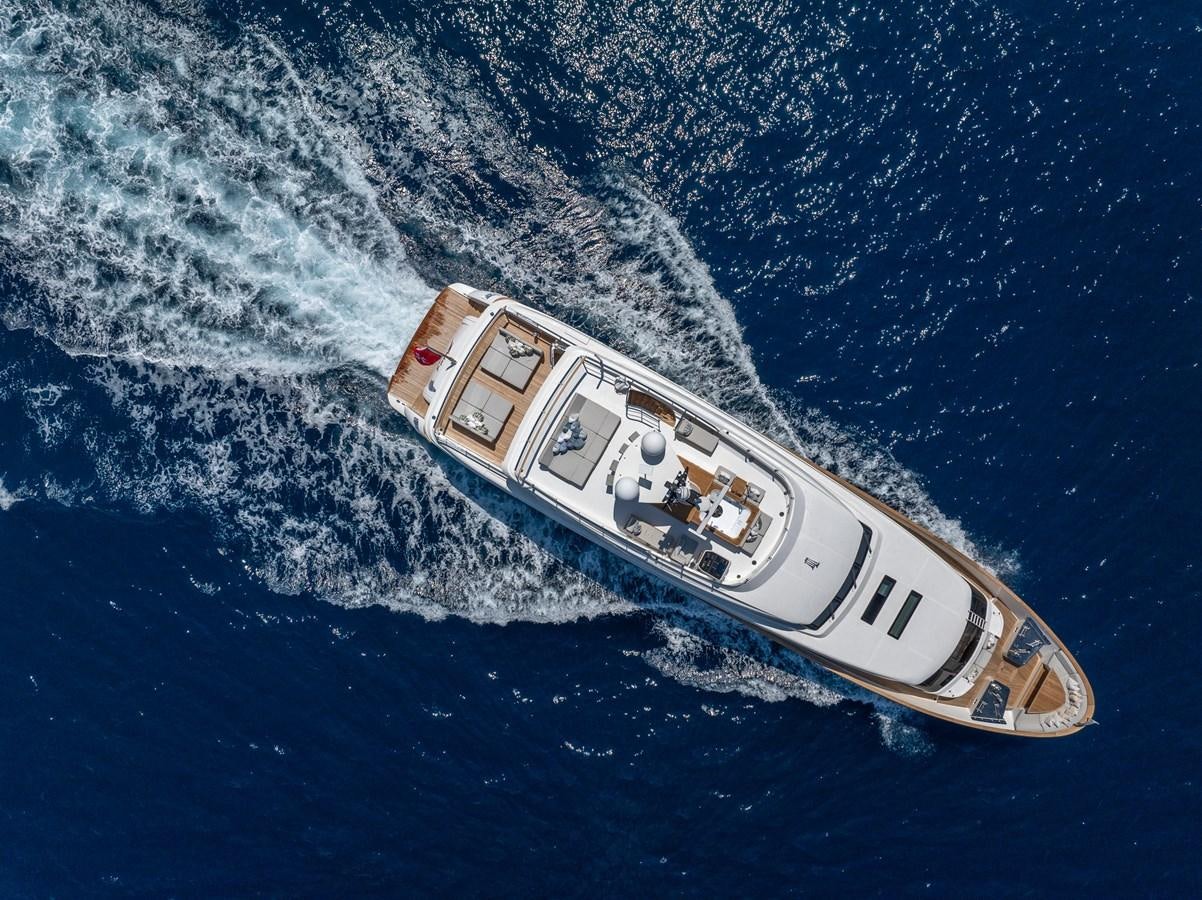 a space ship in the water aboard ZULU 3 Yacht for Sale