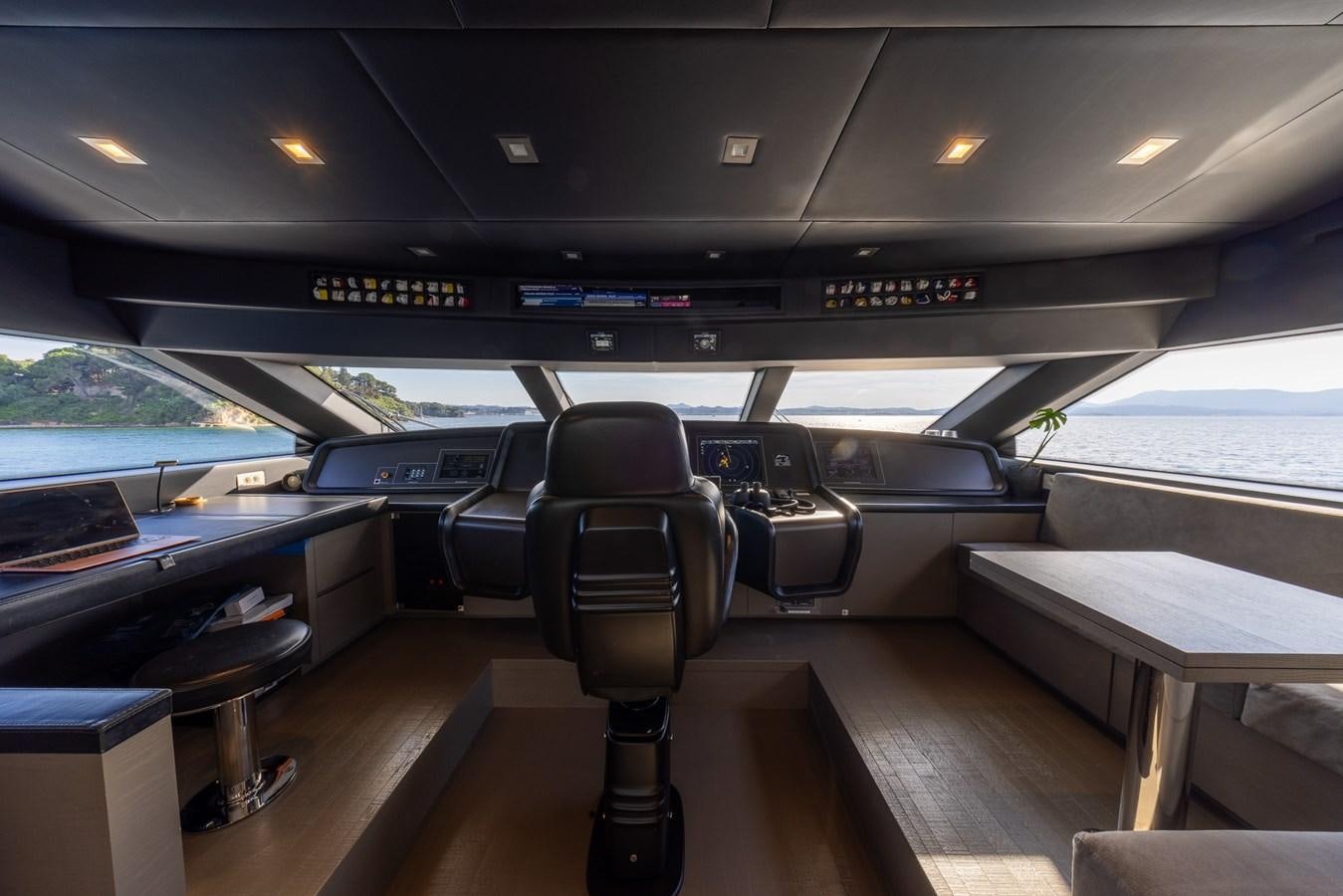 inside of a car aboard ZULU 3 Yacht for Sale