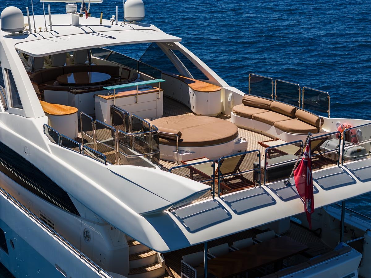 a boat on the water aboard GRACE Yacht for Sale