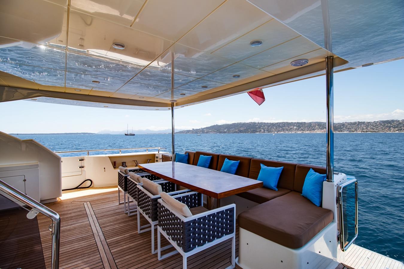 a boat on the water aboard GRACE Yacht for Sale