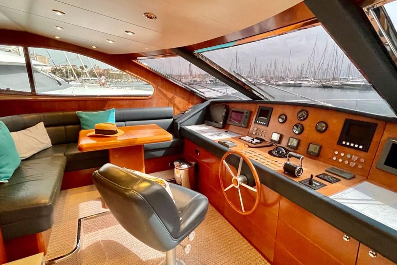 inside of a vehicle aboard VIDA LOCA Yacht for Sale