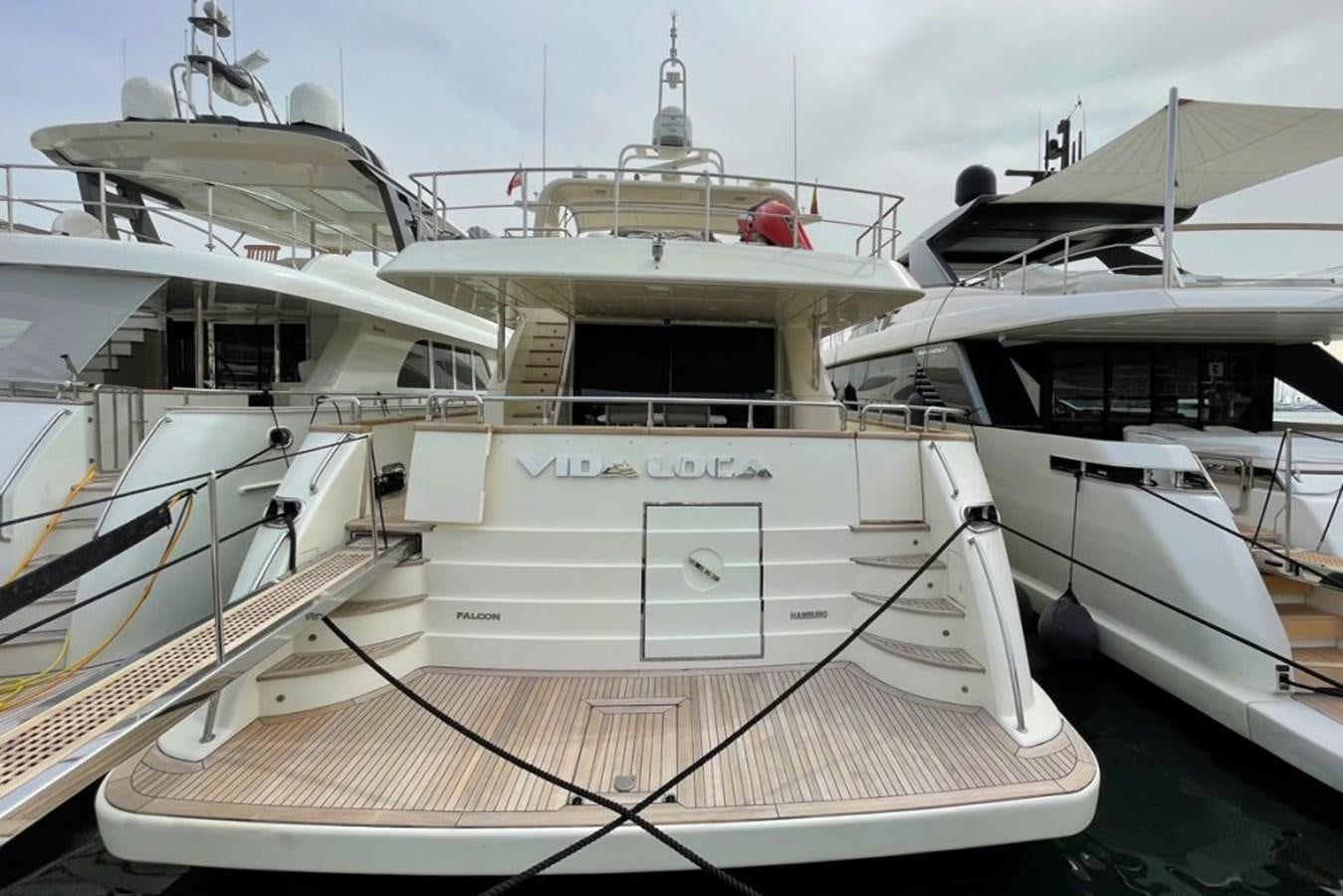 a large white boat aboard VIDA LOCA Yacht for Sale