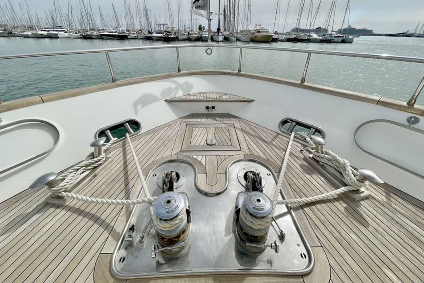 a boat on the water aboard VIDA LOCA Yacht for Sale