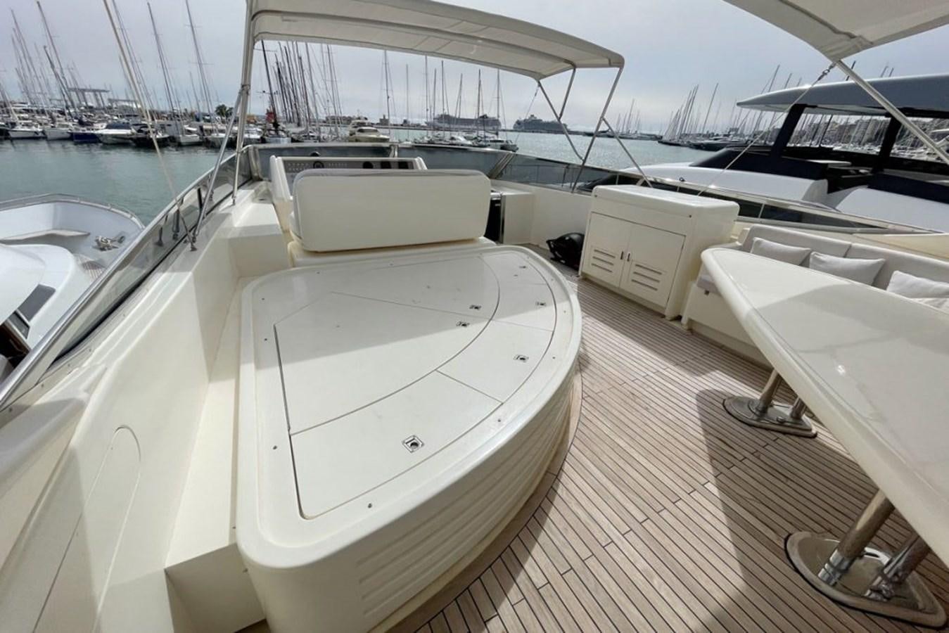 a boat on a deck aboard VIDA LOCA Yacht for Sale