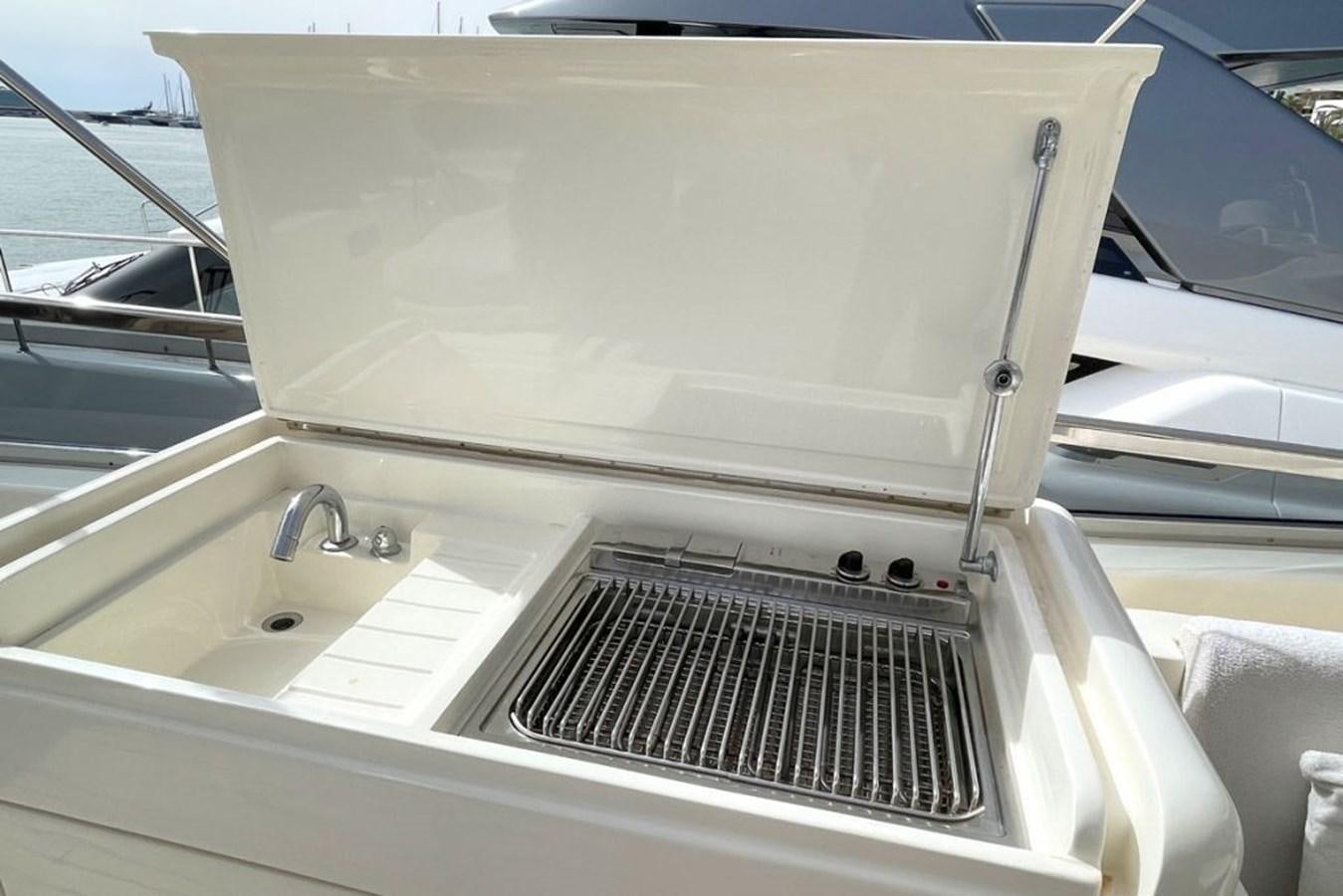 the front of a car aboard VIDA LOCA Yacht for Sale