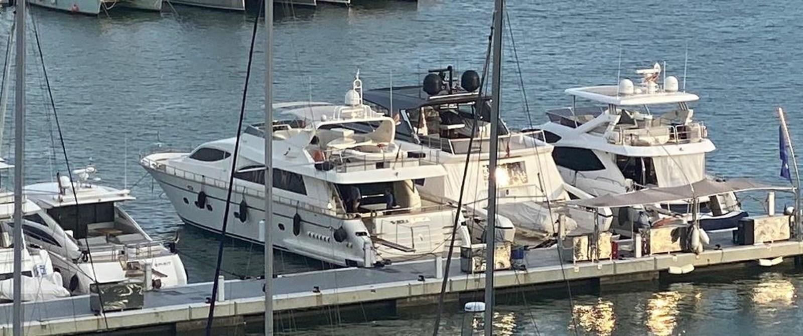 a group of boats docked aboard VIDA LOCA Yacht for Sale