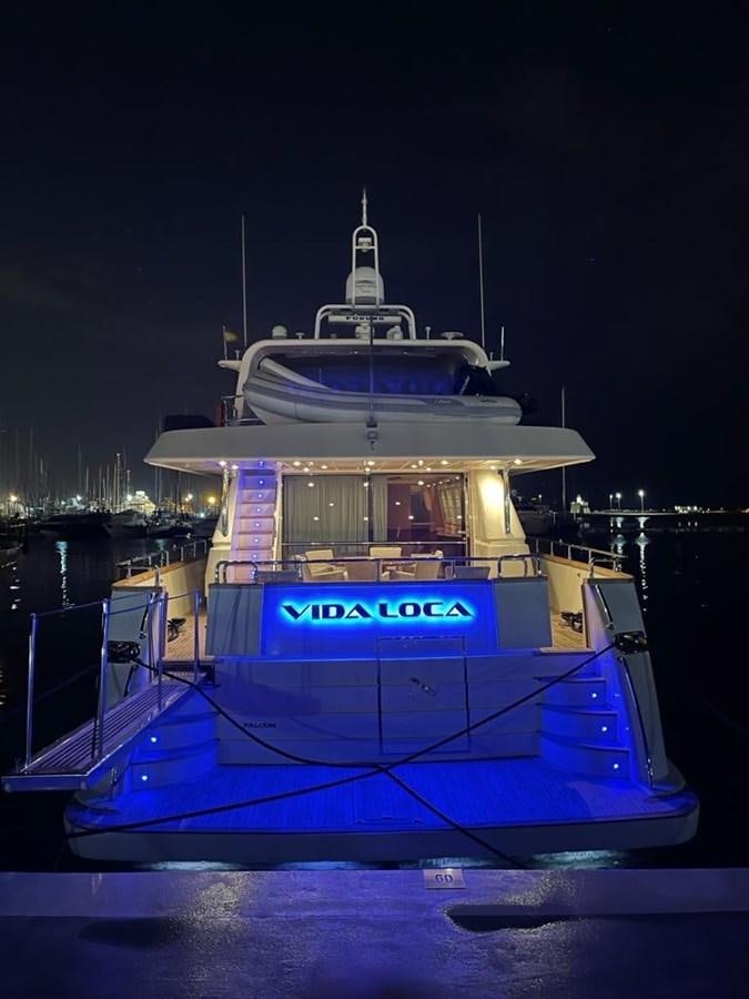 a boat on the water aboard VIDA LOCA Yacht for Sale