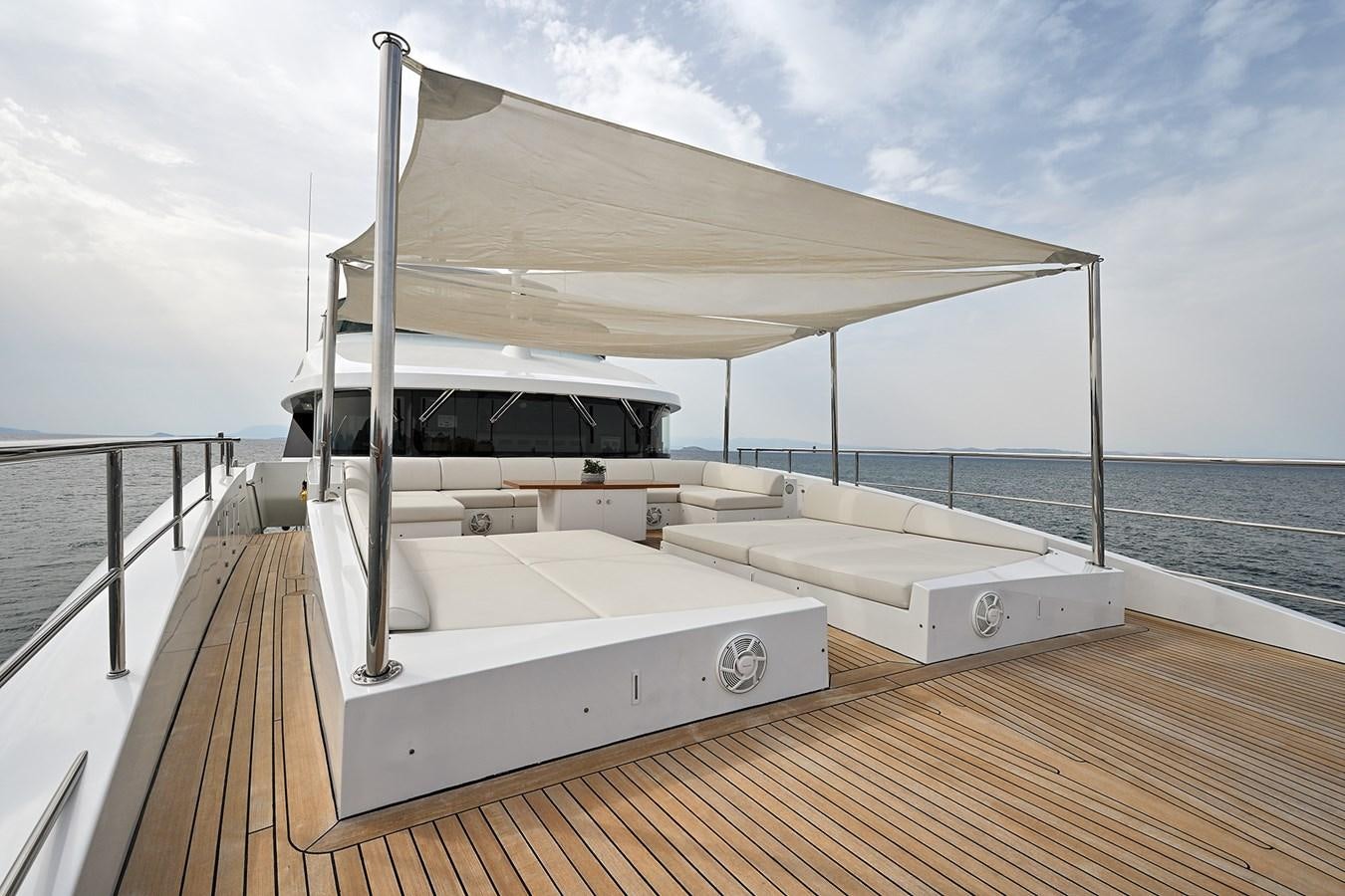 a boat on a deck aboard FREEDAY Yacht for Sale