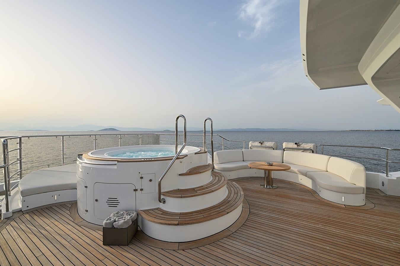 a boat on a deck aboard FREEDAY Yacht for Sale