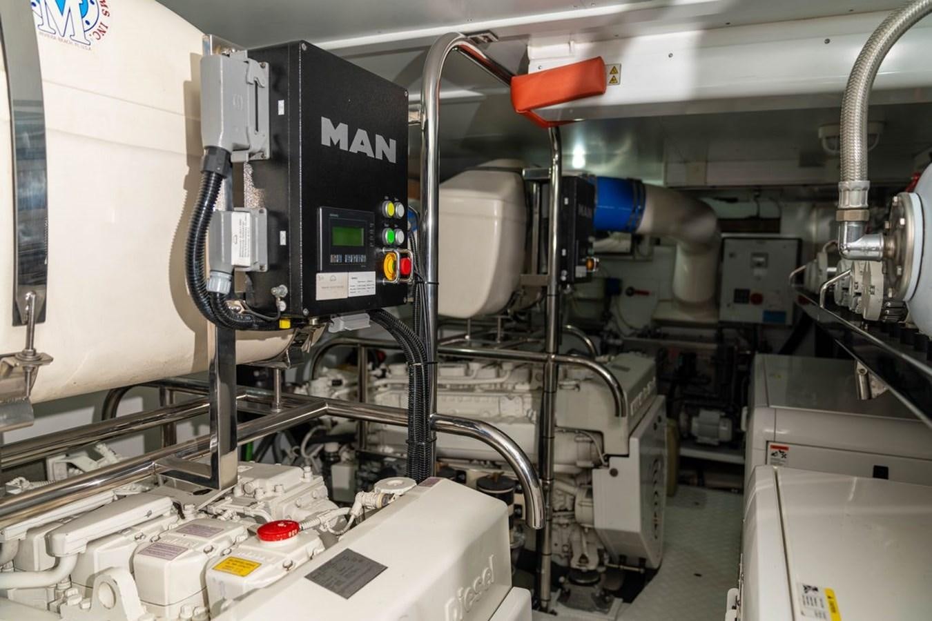 a machine with a red light aboard ANGELS Yacht for Sale