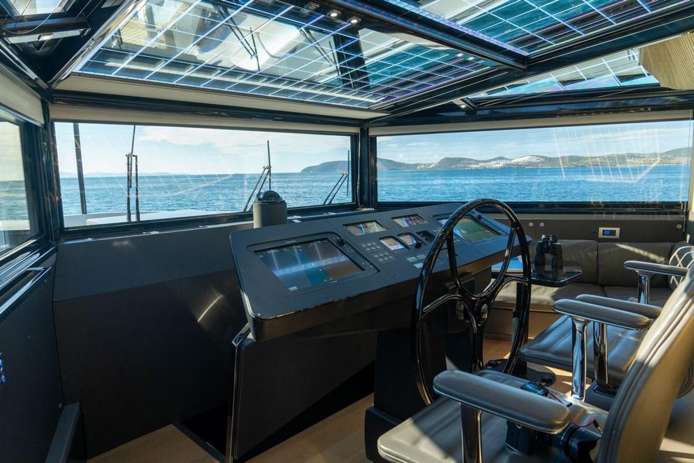 inside of a bus aboard ANGELS Yacht for Sale