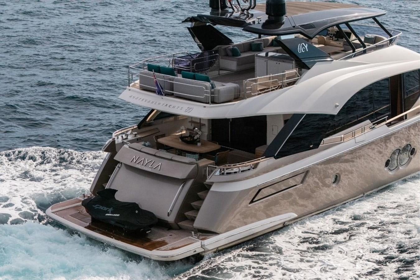 a boat on the water aboard NAYLA Yacht for Sale