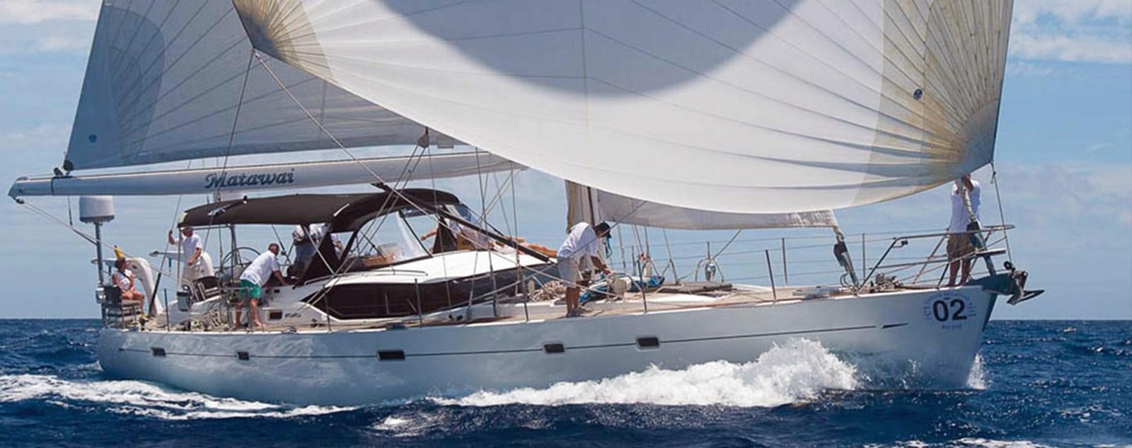a boat with people on it aboard MATAWAI Yacht for Sale