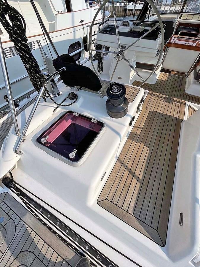 a machine on the counter aboard MATAWAI Yacht for Sale