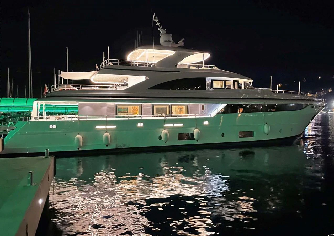 a boat on the water aboard DOMENIKA Yacht for Sale