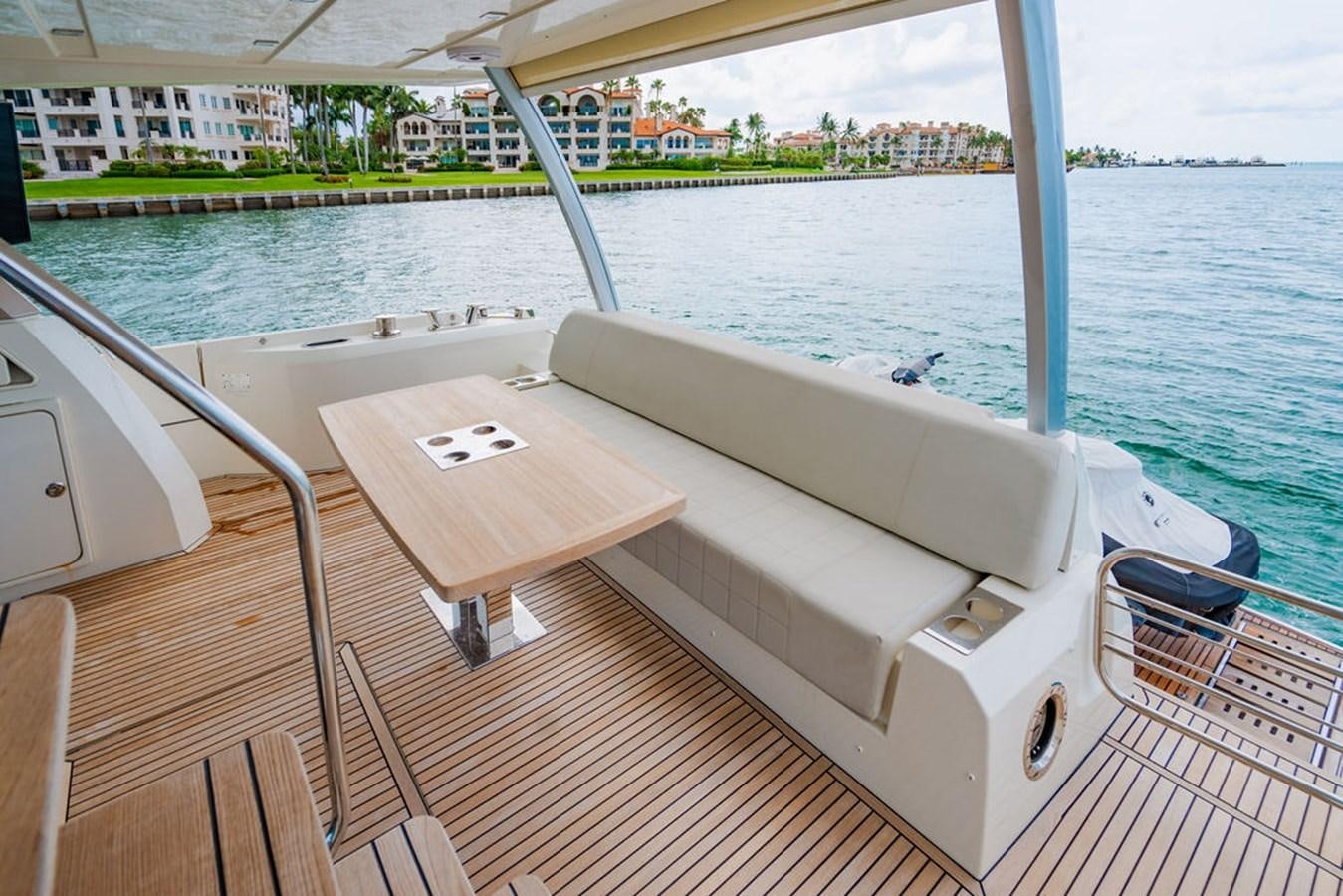 a boat on a deck aboard YACHTOOMA Yacht for Sale