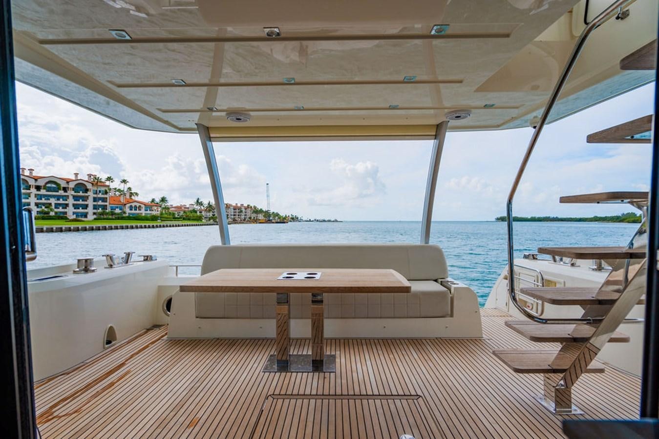 a table on a boat aboard YACHTOOMA Yacht for Sale