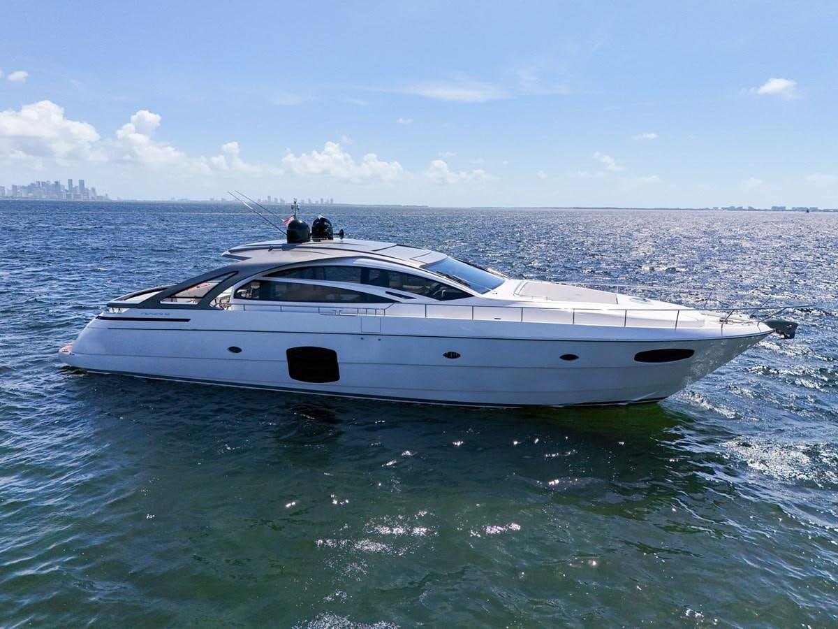 a white yacht in the water aboard SANS SOUCI VIII Yacht for Sale