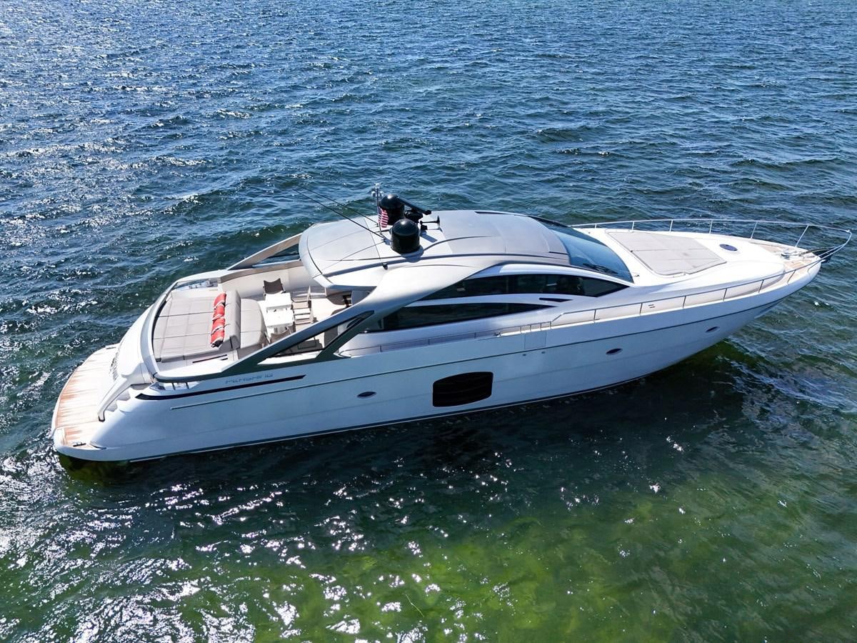 a white boat in the water aboard SANS SOUCI VIII Yacht for Sale