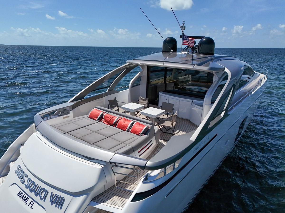 a boat on the water aboard SANS SOUCI VIII Yacht for Sale