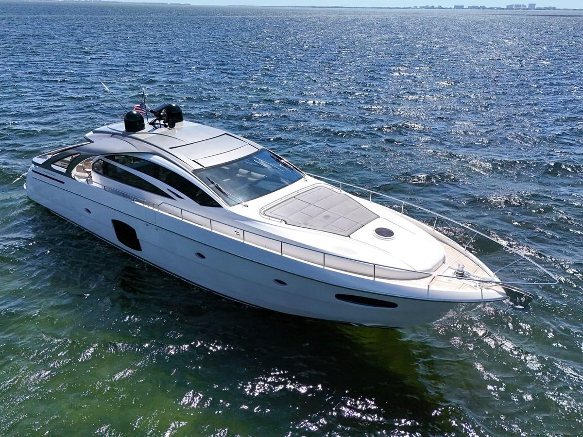 a white boat in the water aboard SANS SOUCI VIII Yacht for Sale