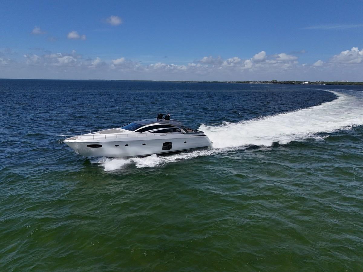 a white boat in the water aboard SANS SOUCI VIII Yacht for Sale