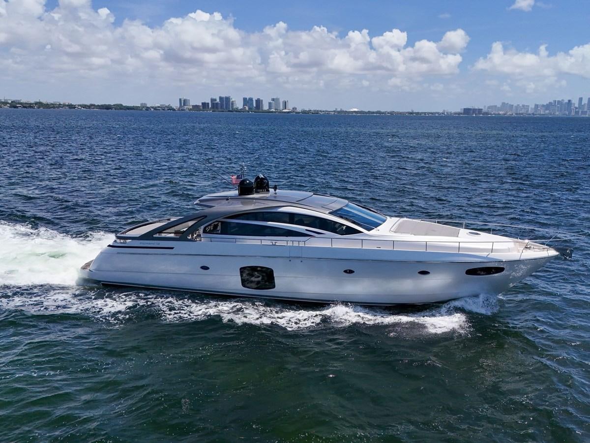 a white boat in the water aboard SANS SOUCI VIII Yacht for Sale