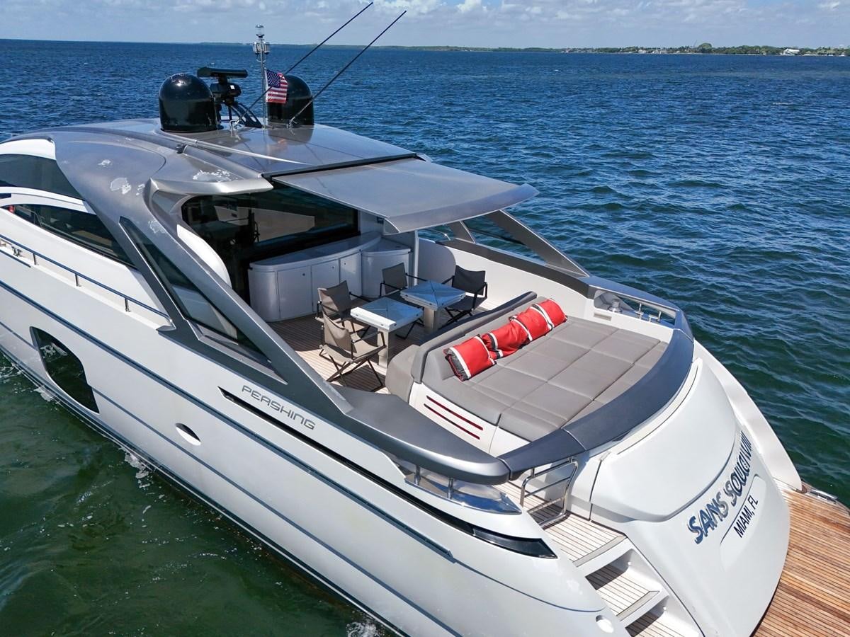 a boat on the water aboard SANS SOUCI VIII Yacht for Sale