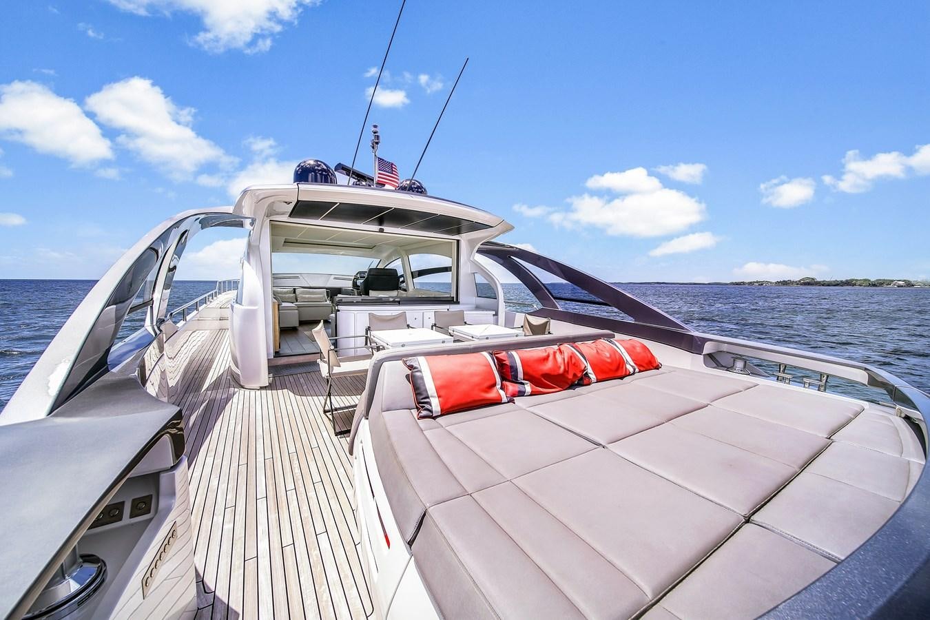 a boat on the water aboard SANS SOUCI VIII Yacht for Sale