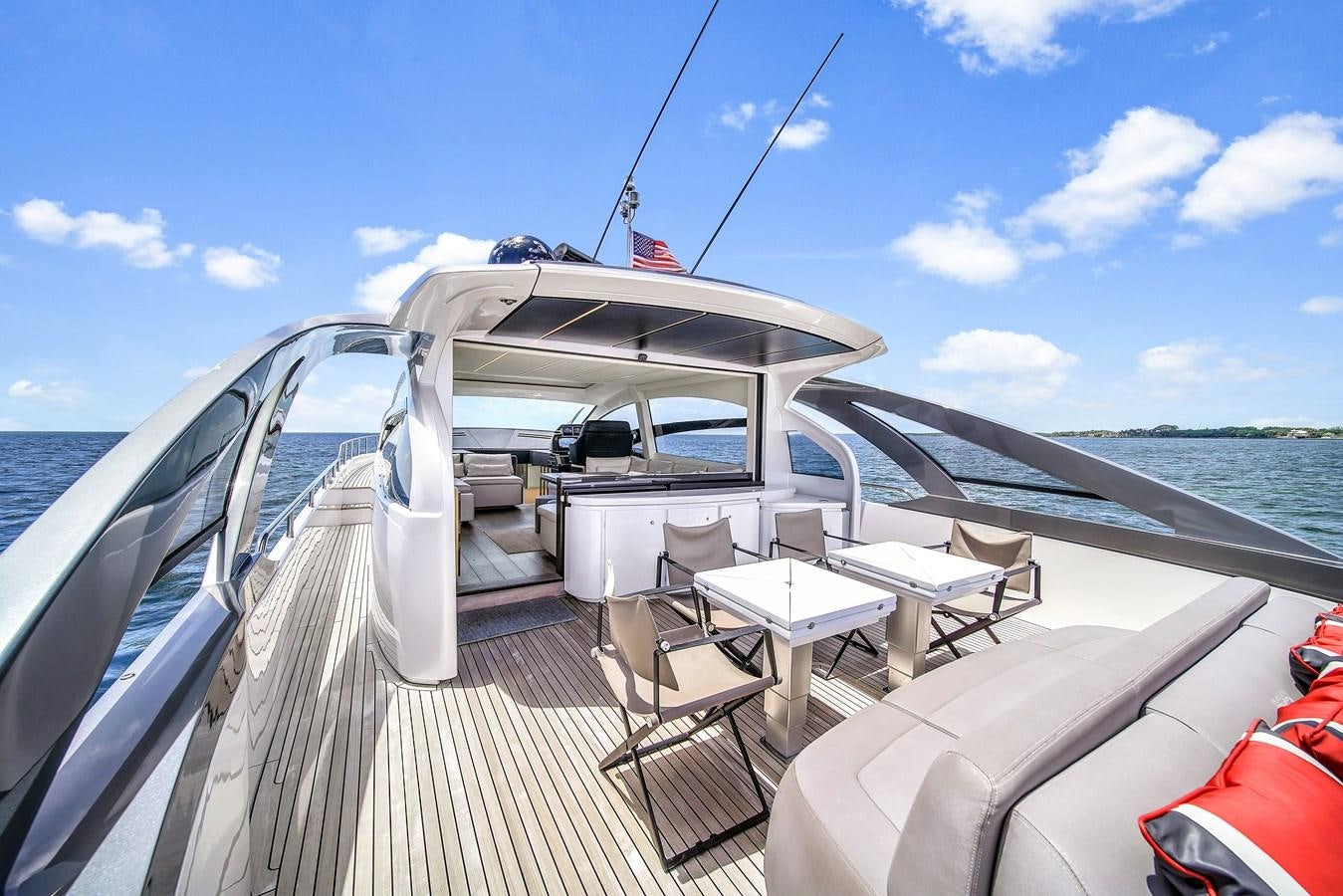 a boat on the water aboard SANS SOUCI VIII Yacht for Sale