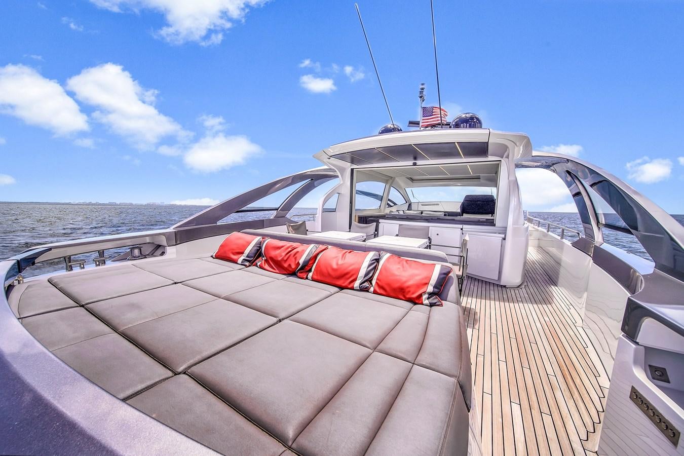 a boat on a deck aboard SANS SOUCI VIII Yacht for Sale