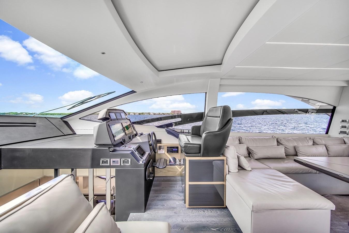 a cockpit of a plane aboard SANS SOUCI VIII Yacht for Sale