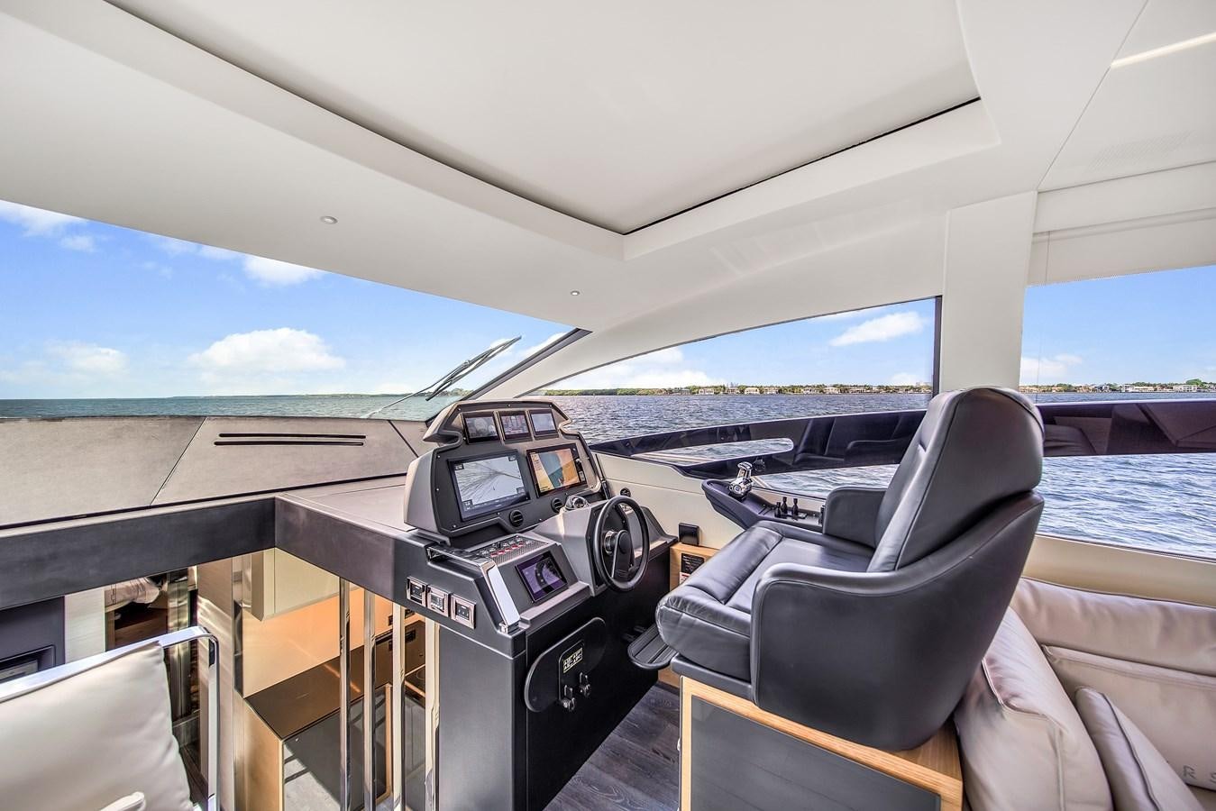 inside of a car aboard SANS SOUCI VIII Yacht for Sale