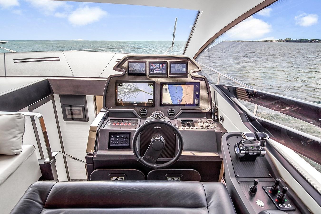 inside of a car aboard SANS SOUCI VIII Yacht for Sale