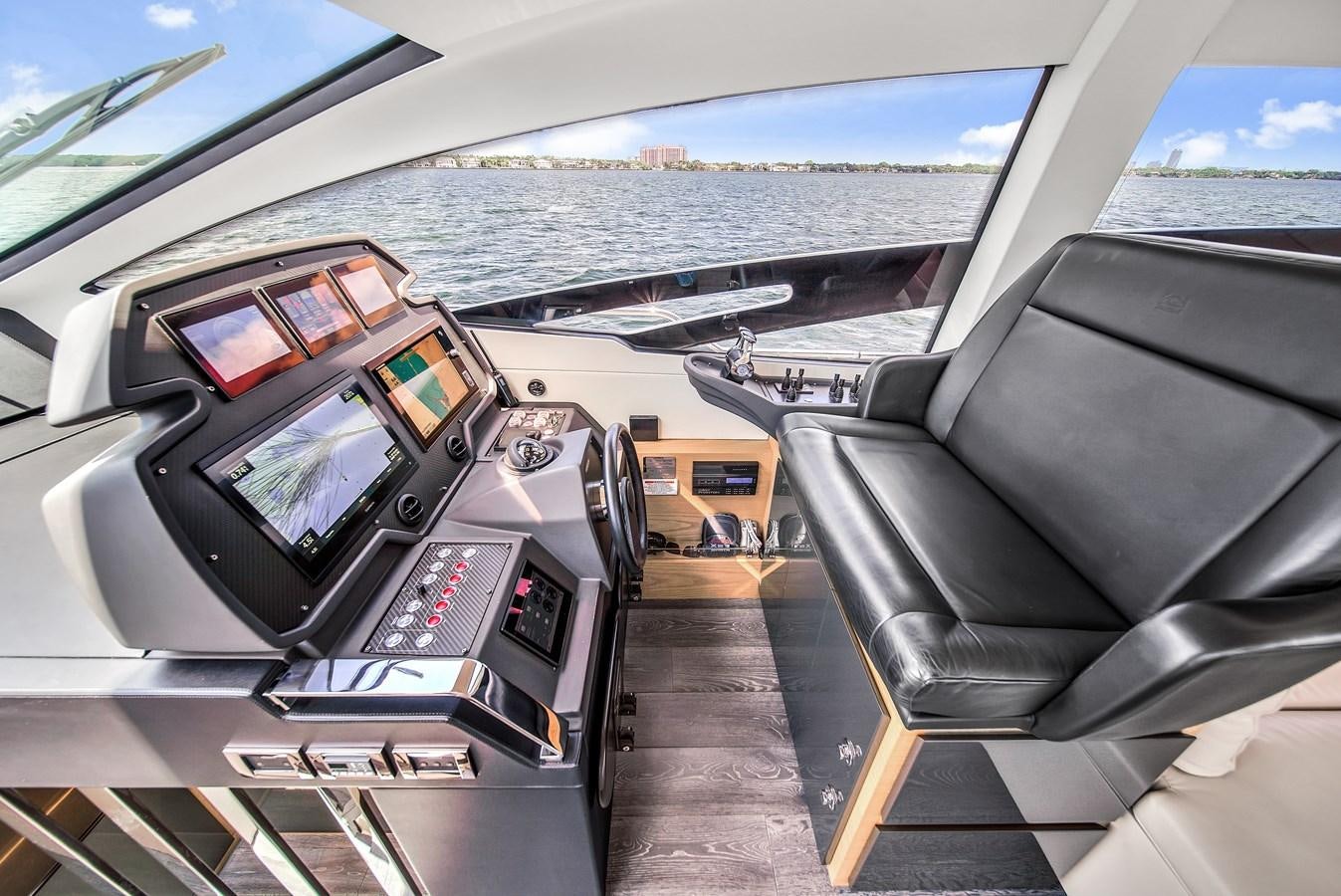 inside of a car aboard SANS SOUCI VIII Yacht for Sale