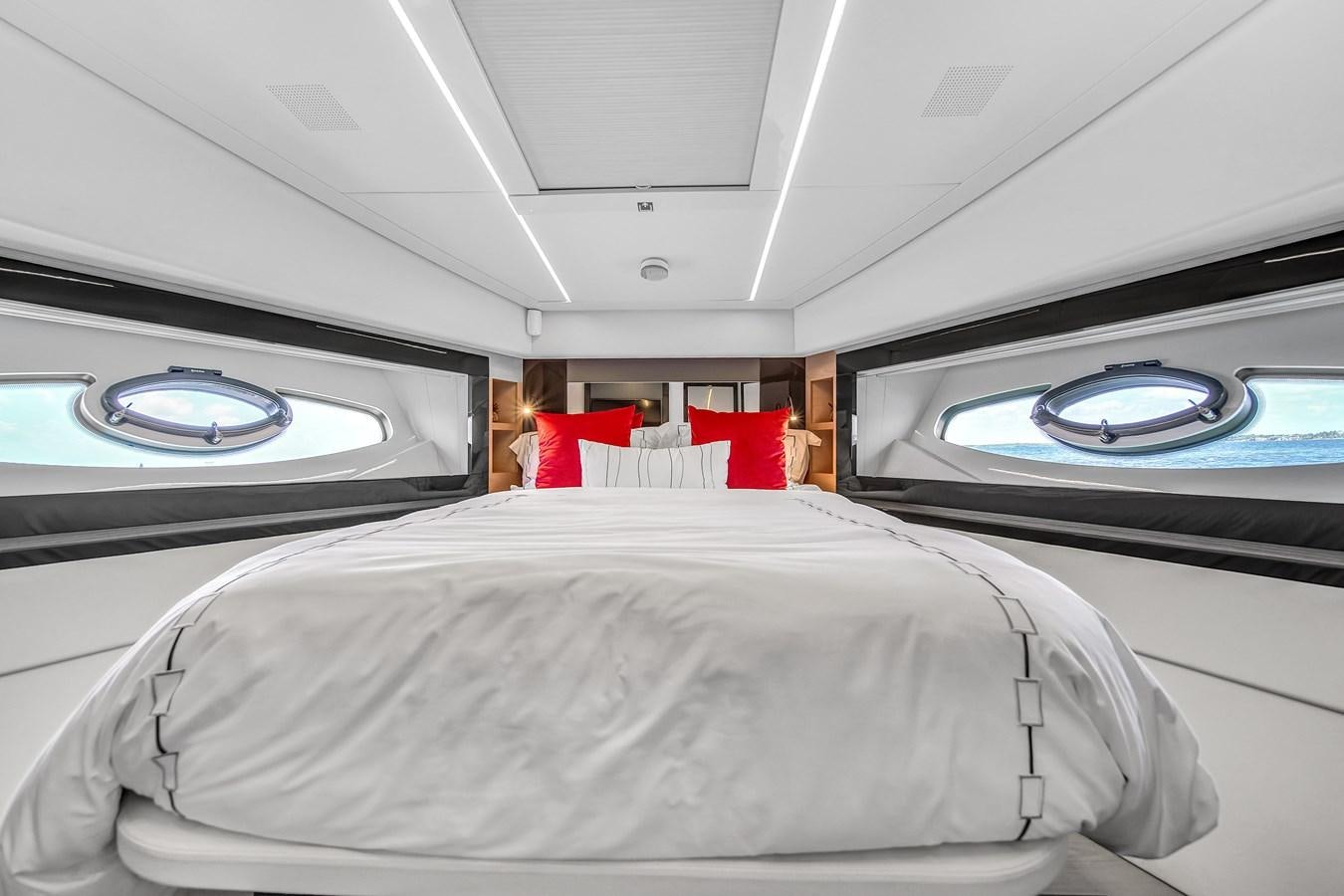 a couple of beds in a room aboard SANS SOUCI VIII Yacht for Sale