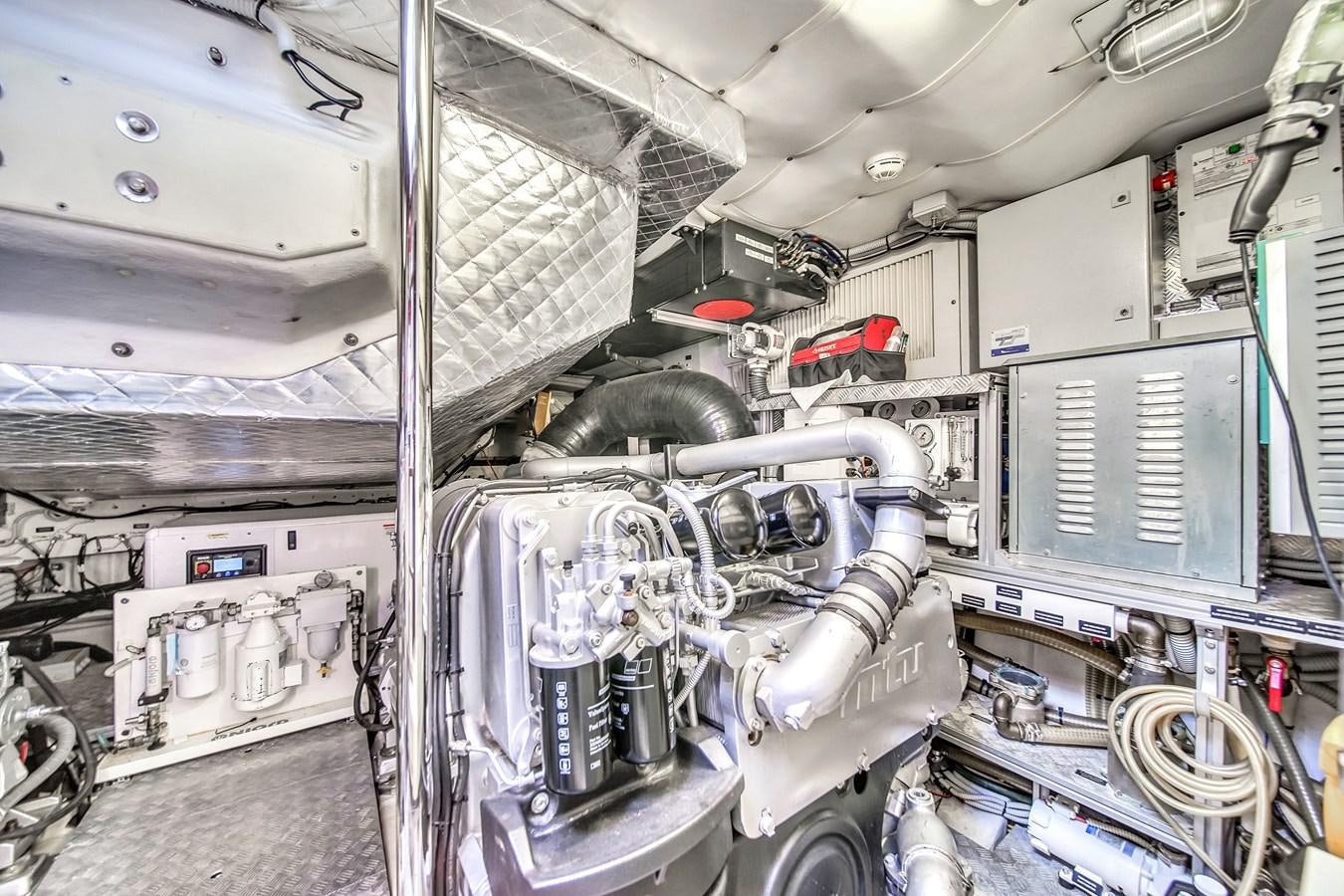 a room with machinery aboard SANS SOUCI VIII Yacht for Sale