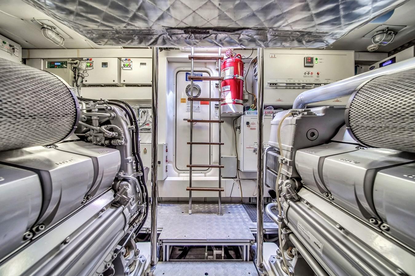 a close-up of a machine aboard SANS SOUCI VIII Yacht for Sale