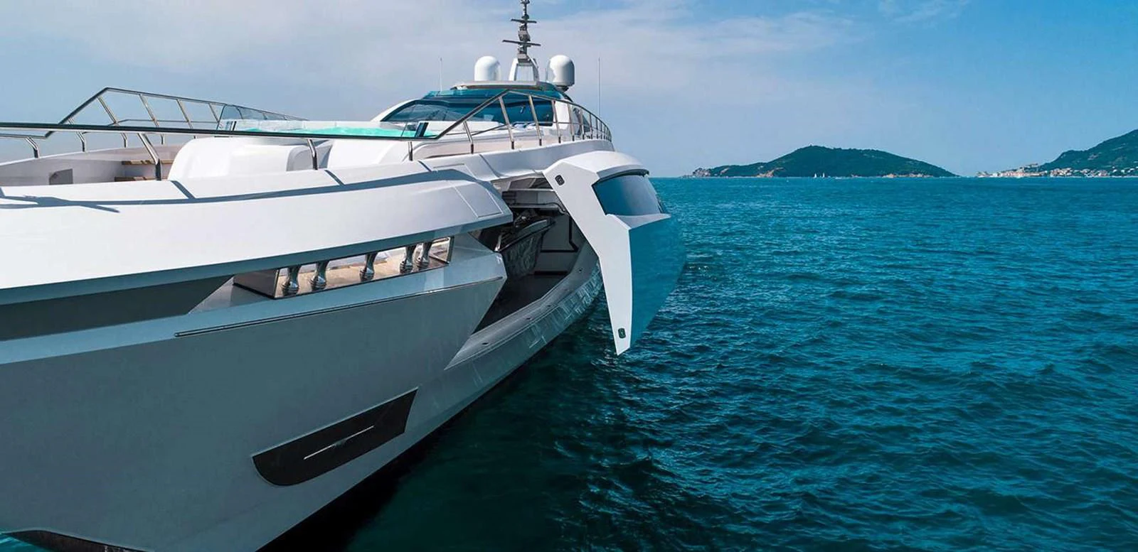 a boat in the water aboard EL LEON Yacht for Sale