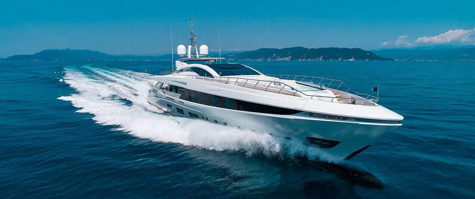 a boat on the water aboard EL LEON Yacht for Sale