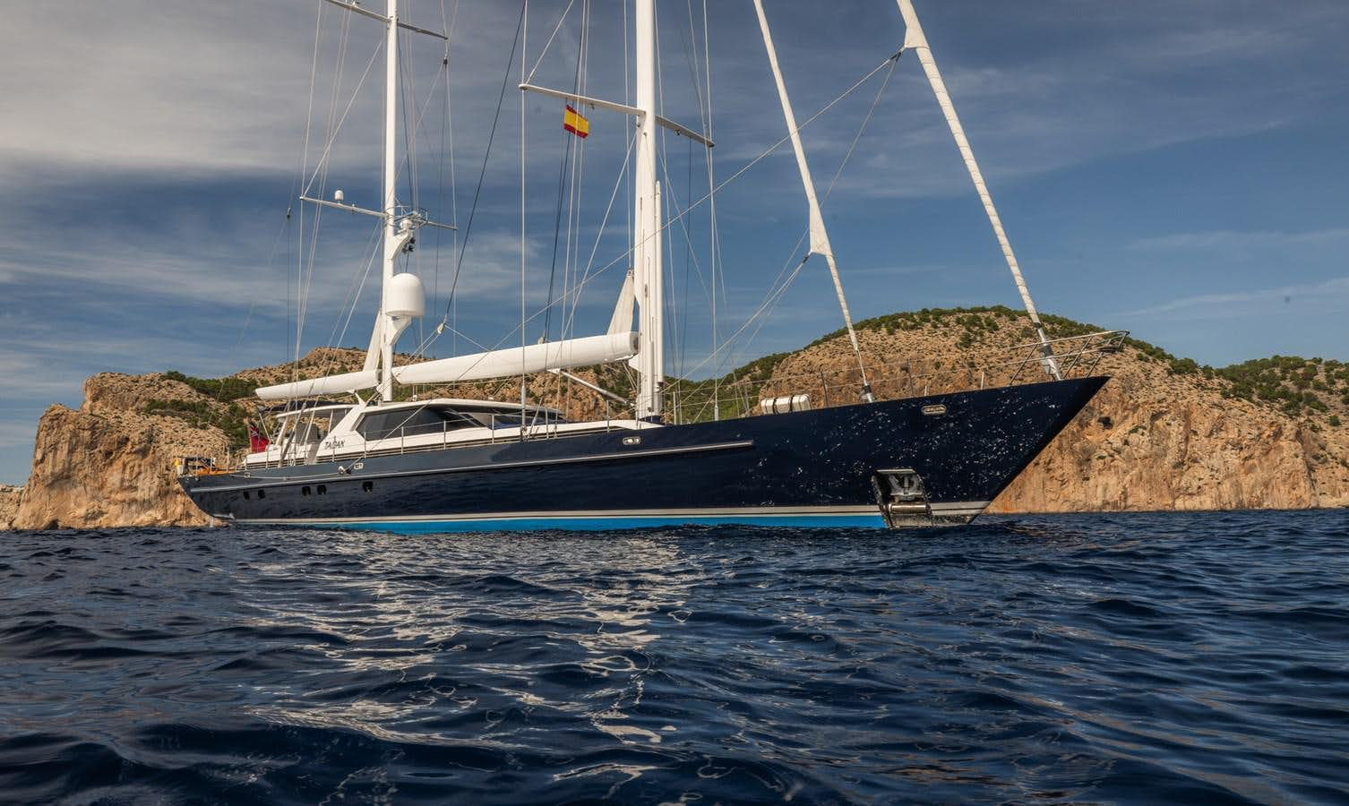 a boat on the water aboard TAIPAN OF WALES Yacht for Sale