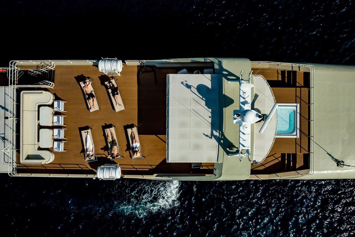 a satellite in space aboard VANORA Yacht for Sale