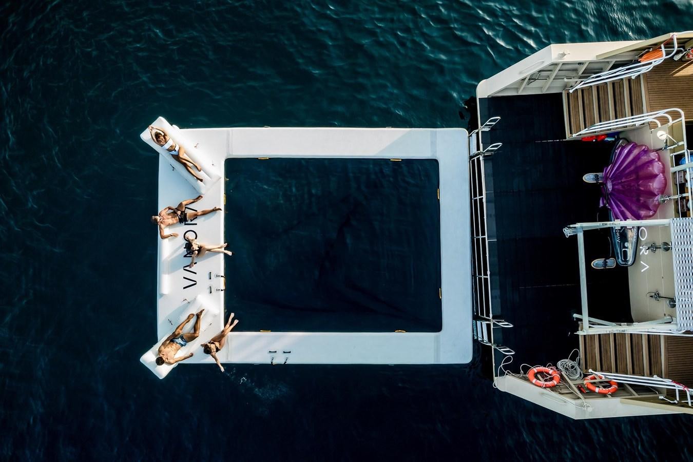 a space ship in a space aboard VANORA Yacht for Sale